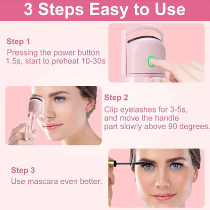 Portable Electric Heated Eyelash Curler