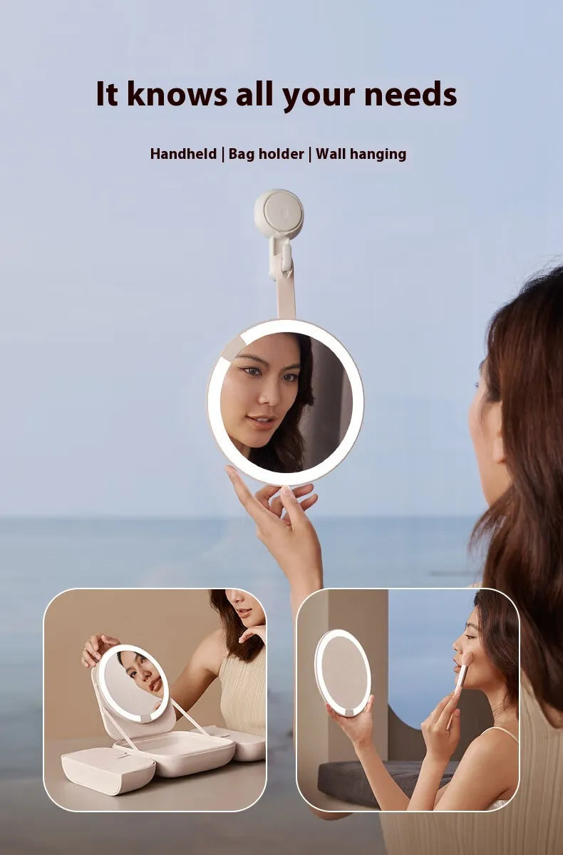 Lighted Portable Cosmetic Mirror