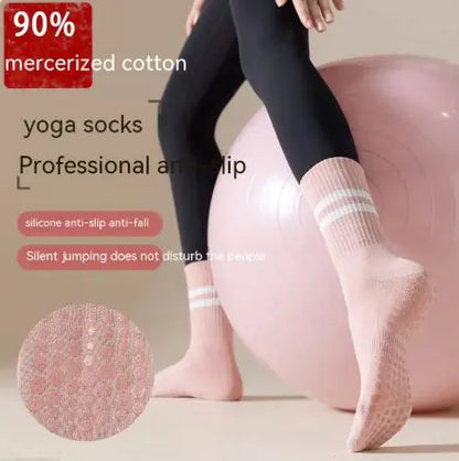 Mid-calf Pilates Socks with Grips