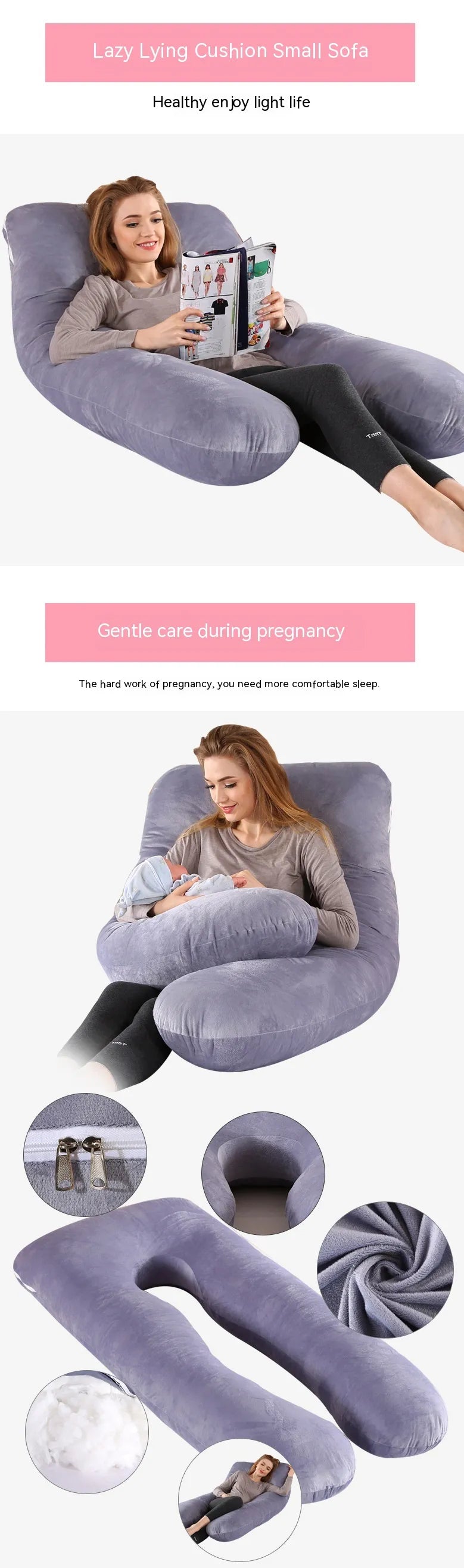 U-Shaped Pregnant Women Pillow